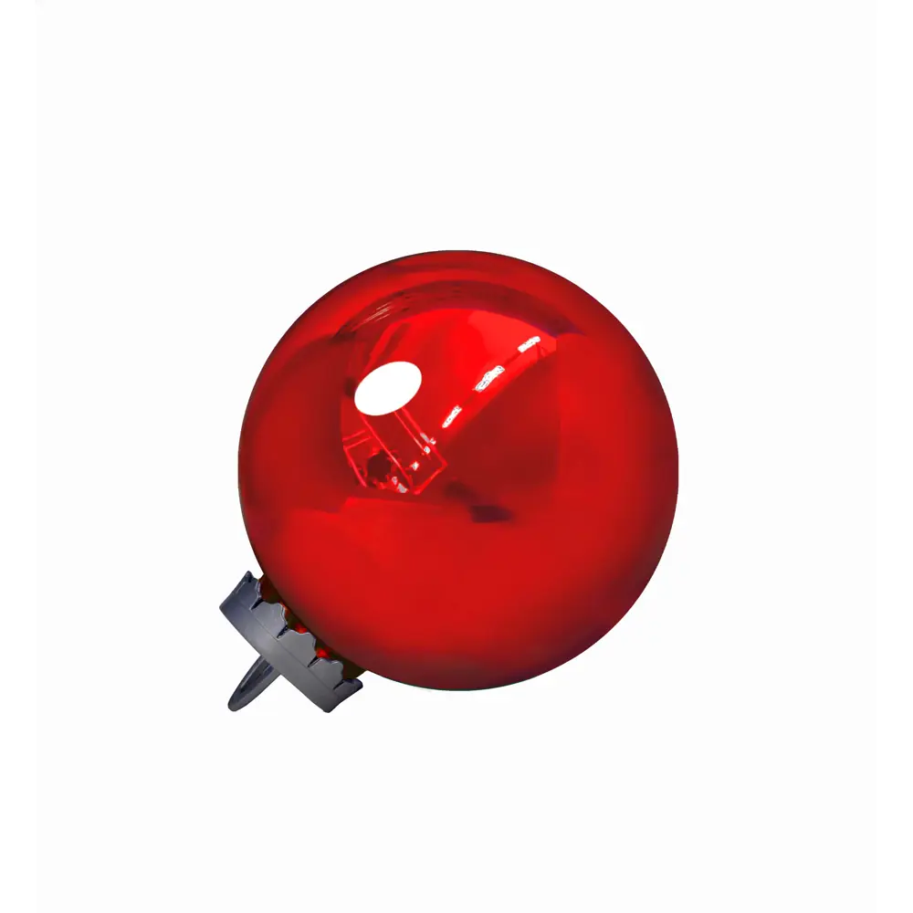 Фото 2 Елочный шар ø15 см пластик красный