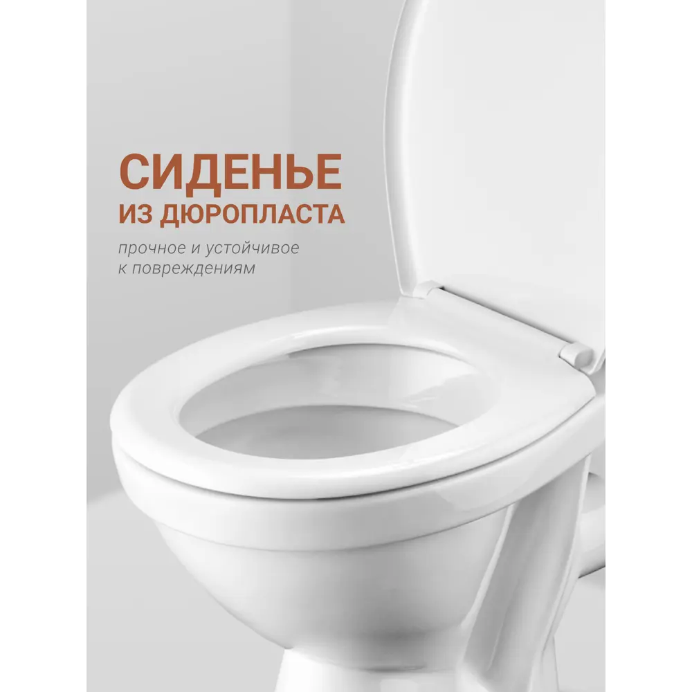 Фото 6 Унитаз-компакт Santek Паллада с горизонтальным выпуском, двоной смыв, сиденье дюропласт цвет белый Фото 6 Унитаз-компакт Santek Паллада с горизонтальным выпуском, двоной смыв, сиденье дюропласт цвет белый