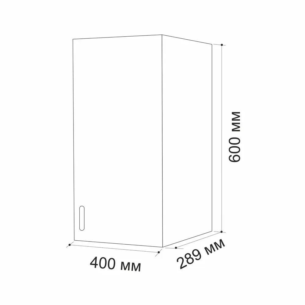 Фото 5 Шкаф распашной No name 523276 40x60x28.9 см ЛДСП цвет белый