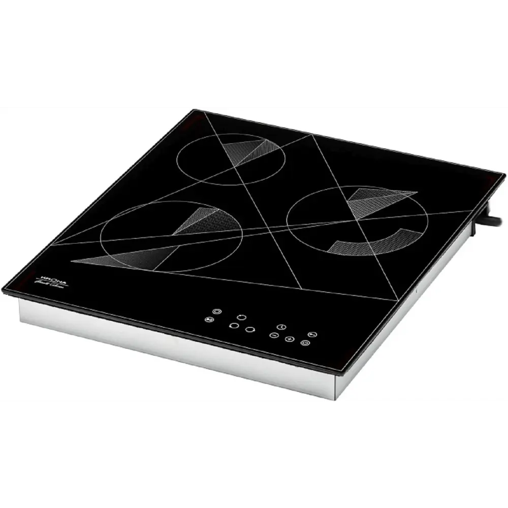 Фото Электрическая варочная панель Krona Fidato 45 51 см 3 конфорки цвет черный Фото Электрическая варочная панель Krona Fidato 45 51 см 3 конфорки цвет черный