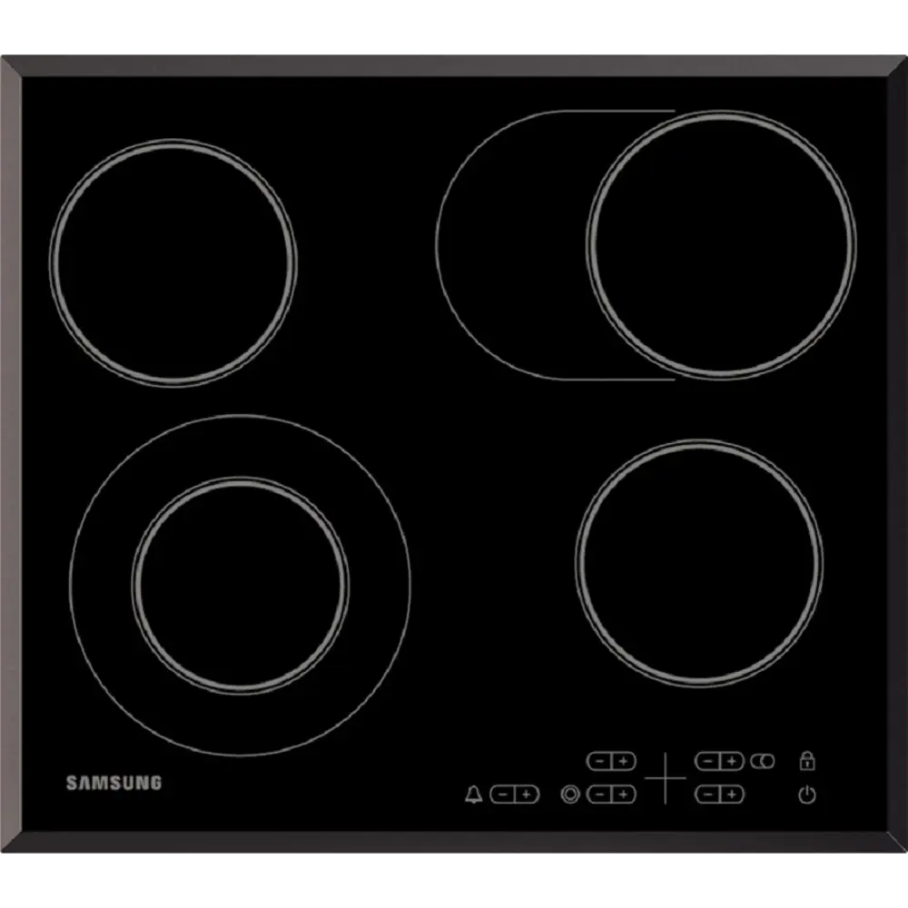 Фото Электрическая варочная панель Samsung NZ64T3516QK/WT 69 см 4 конфорки цвет черный