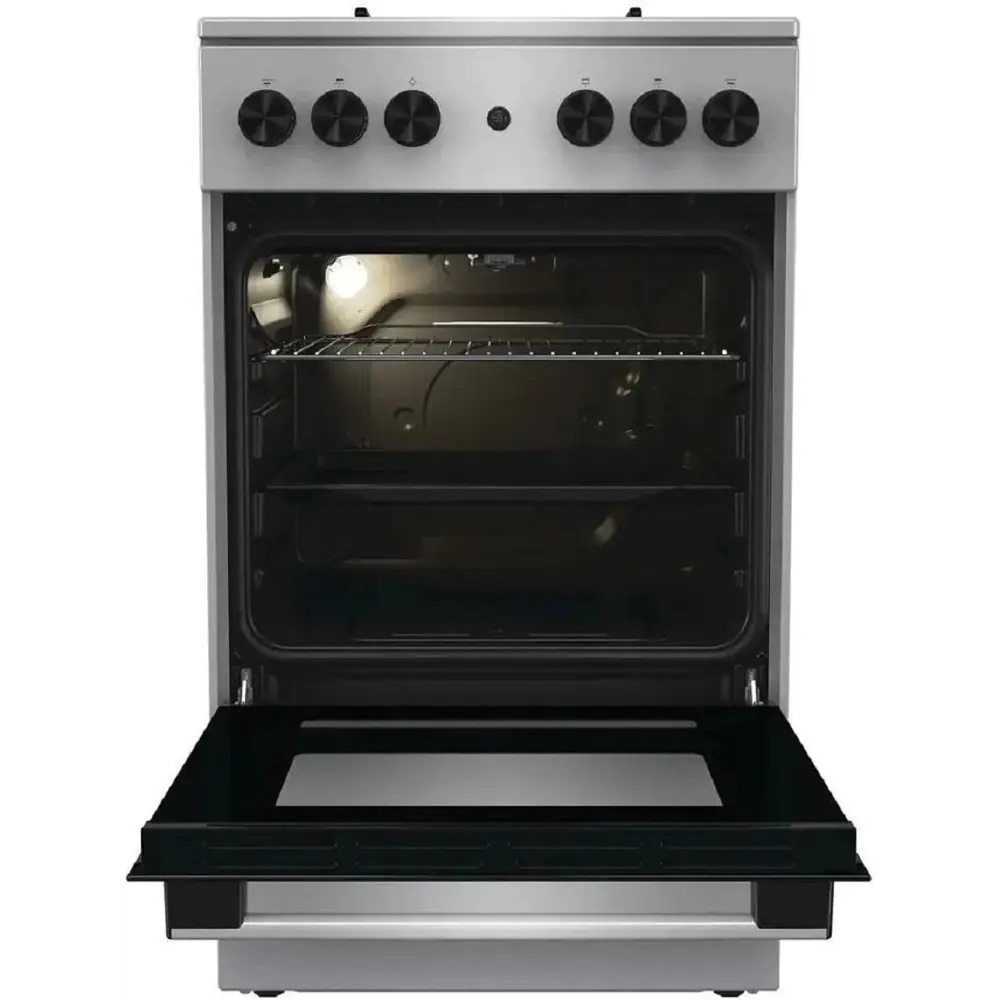 Фото 3 Кухонная плита Gorenje 2080033 57x95x69 см цвет серый / серебристый Фото 3 Кухонная плита Gorenje 2080033 57x95x69 см цвет серый / серебристый