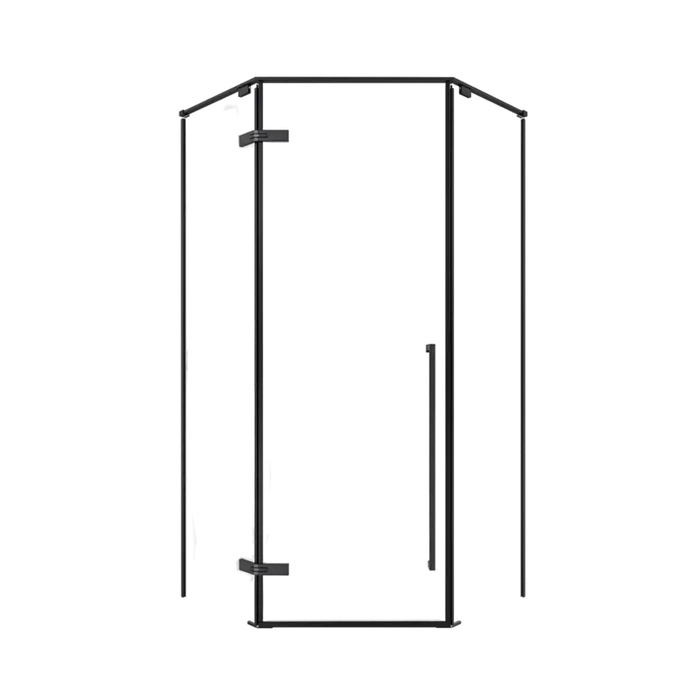 Фото 3 Душевой уголок Timo TTSSP-100/03C-8 100x100 см, профиль черный, стекло прозрачное