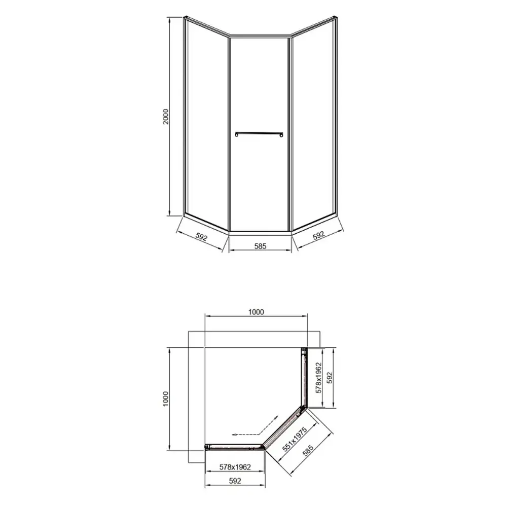 Фото 4 Душевой уголок Timo TTSS-100/17C-8R 100x100 см, профиль матовое золото, стекло прозрачное Фото 4 Душевой уголок Timo TTSS-100/17C-8R 100x100 см, профиль матовое золото, стекло прозрачное