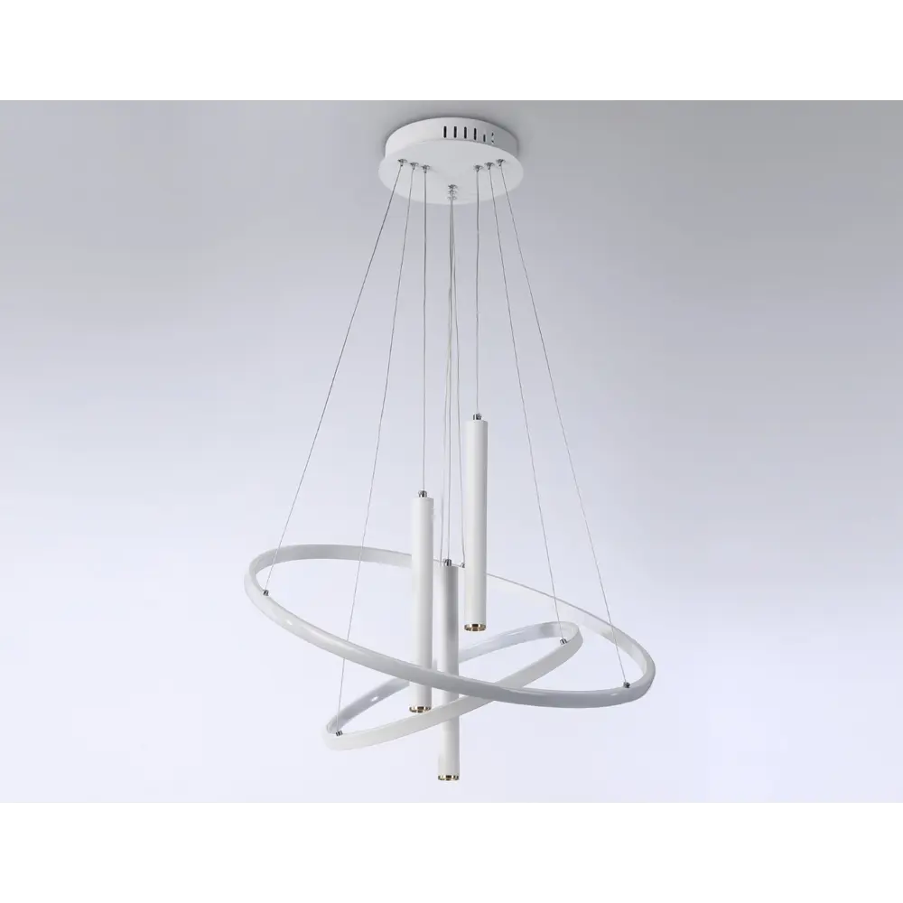 Фото 10 Светильник подвесной светодиодный Ambrella light Fl5371 с пультом управления 20 м² регулируемый белый свет цвет белый Фото 10 Светильник подвесной светодиодный Ambrella light Fl5371 с пультом управления 20 м² регулируемый белый свет цвет белый