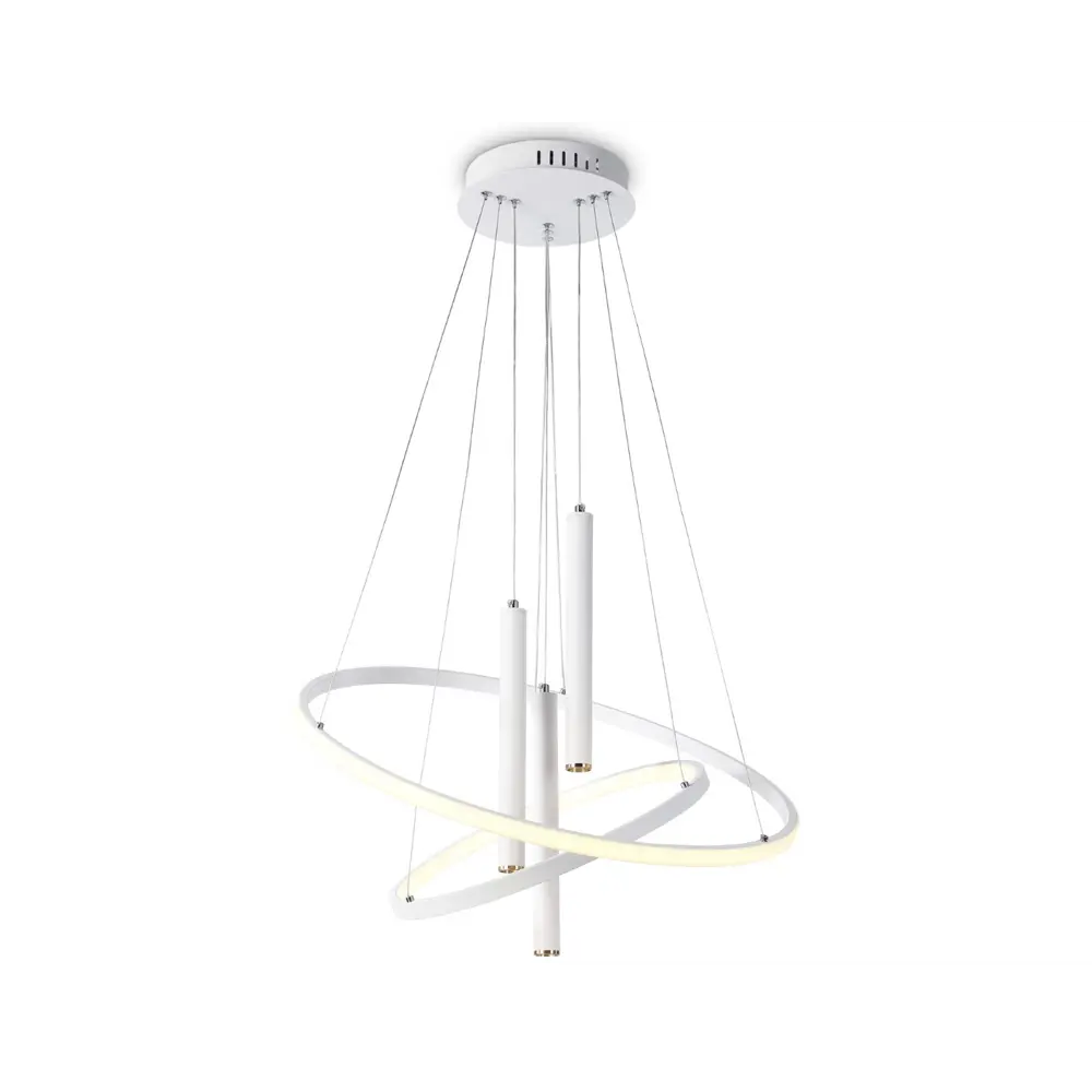Фото Светильник подвесной светодиодный Ambrella light Fl5371 с пультом управления 20 м² регулируемый белый свет цвет белый Фото Светильник подвесной светодиодный Ambrella light Fl5371 с пультом управления 20 м² регулируемый белый свет цвет белый
