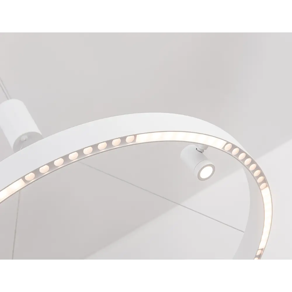 Фото 3 Люстра подвесная светодиодная AMBRELLA LIGHT FL5844 Comfort 20 м² теплый белый свет цвет белый Фото 3 Люстра подвесная светодиодная AMBRELLA LIGHT FL5844 Comfort 20 м² теплый белый свет цвет белый