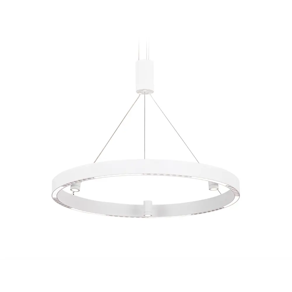 Фото Люстра подвесная светодиодная AMBRELLA LIGHT FL5844 Comfort 20 м² теплый белый свет цвет белый Фото Люстра подвесная светодиодная AMBRELLA LIGHT FL5844 Comfort 20 м² теплый белый свет цвет белый