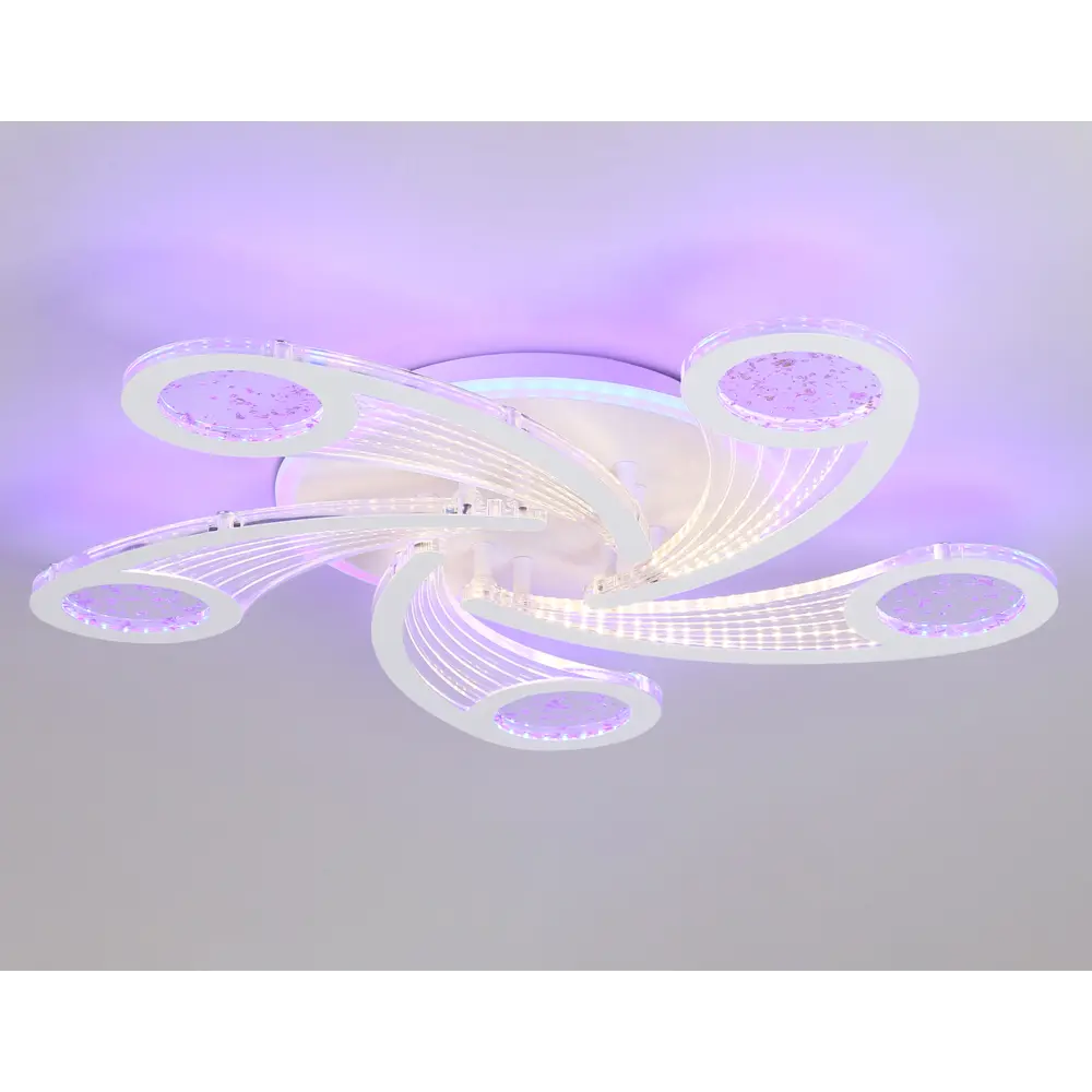 Фото 5 Люстра потолочная светодиодная Ambrella light Fa4476 с пультом управления 20 м² регулируемый белый свет цвет белый Фото 5 Люстра потолочная светодиодная Ambrella light Fa4476 с пультом управления 20 м² регулируемый белый свет цвет белый