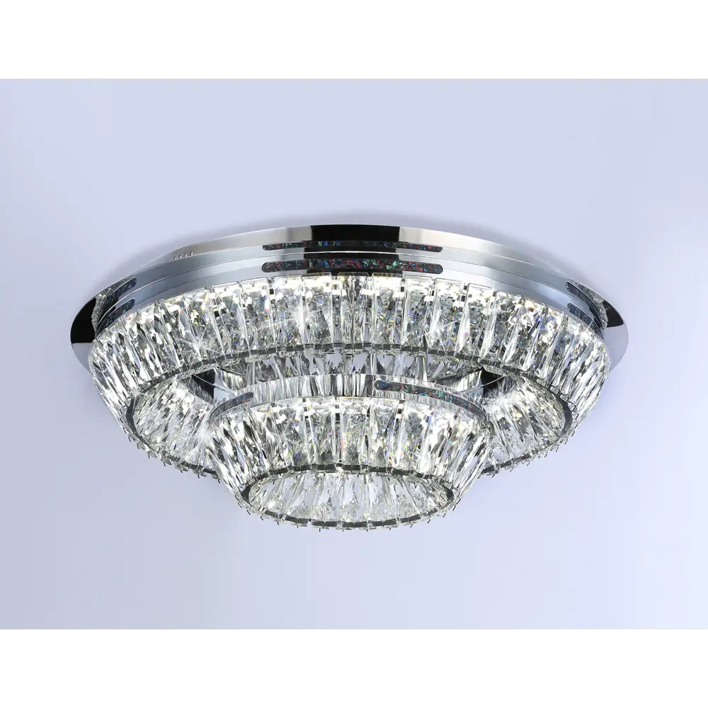 Фото 5 Люстра потолочная светодиодная AMBRELLA LIGHT TR5029 Traditional 18 м² нейтральный белый свет цвет хром Фото 5 Люстра потолочная светодиодная AMBRELLA LIGHT TR5029 Traditional 18 м² нейтральный белый свет цвет хром