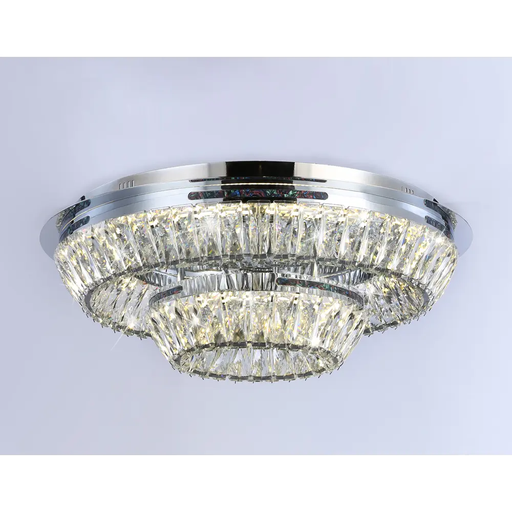 Фото 7 Люстра потолочная светодиодная AMBRELLA LIGHT TR5029 Traditional 18 м² нейтральный белый свет цвет хром Фото 7 Люстра потолочная светодиодная AMBRELLA LIGHT TR5029 Traditional 18 м² нейтральный белый свет цвет хром