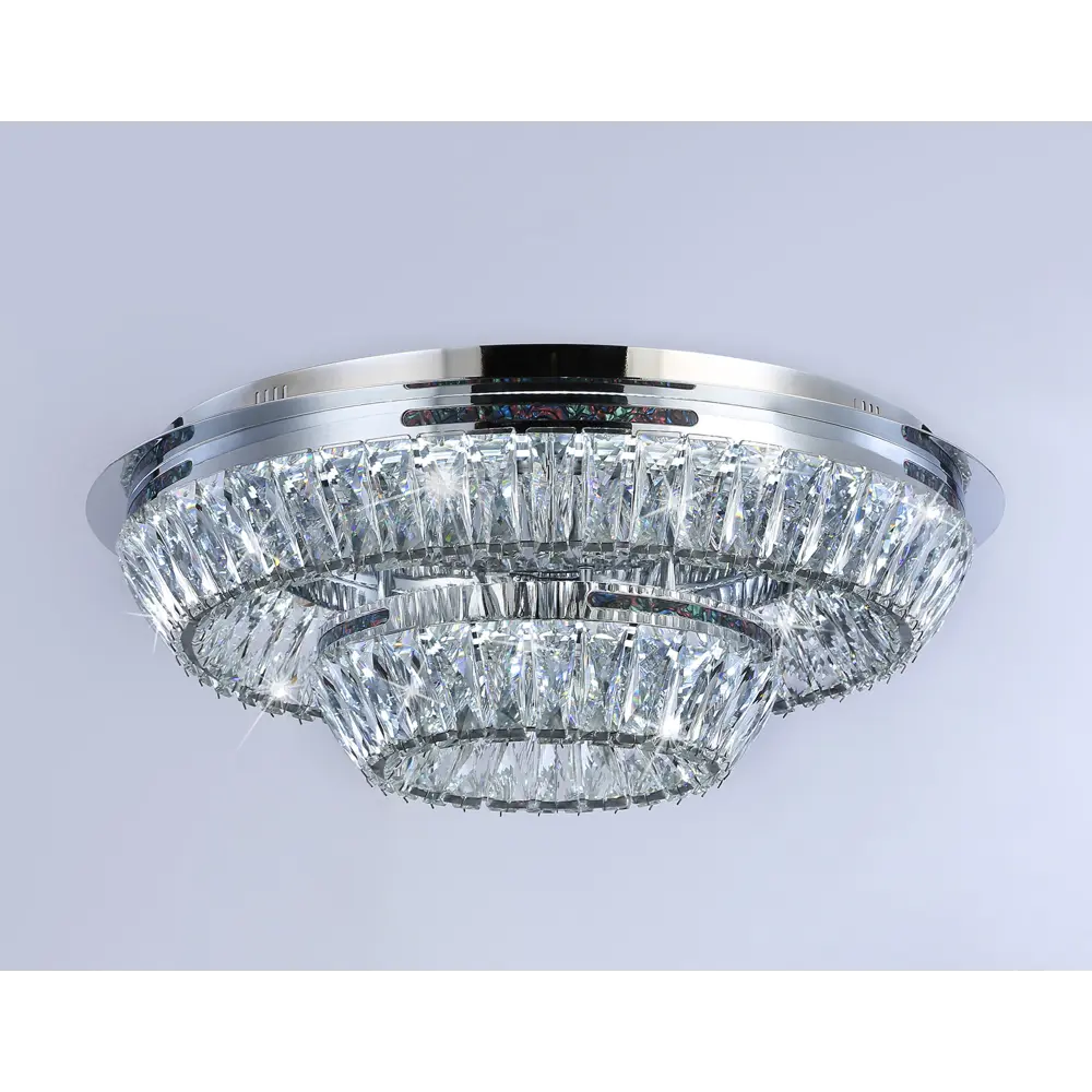 Фото 9 Люстра потолочная светодиодная AMBRELLA LIGHT TR5029 Traditional 18 м² нейтральный белый свет цвет хром Фото 9 Люстра потолочная светодиодная AMBRELLA LIGHT TR5029 Traditional 18 м² нейтральный белый свет цвет хром