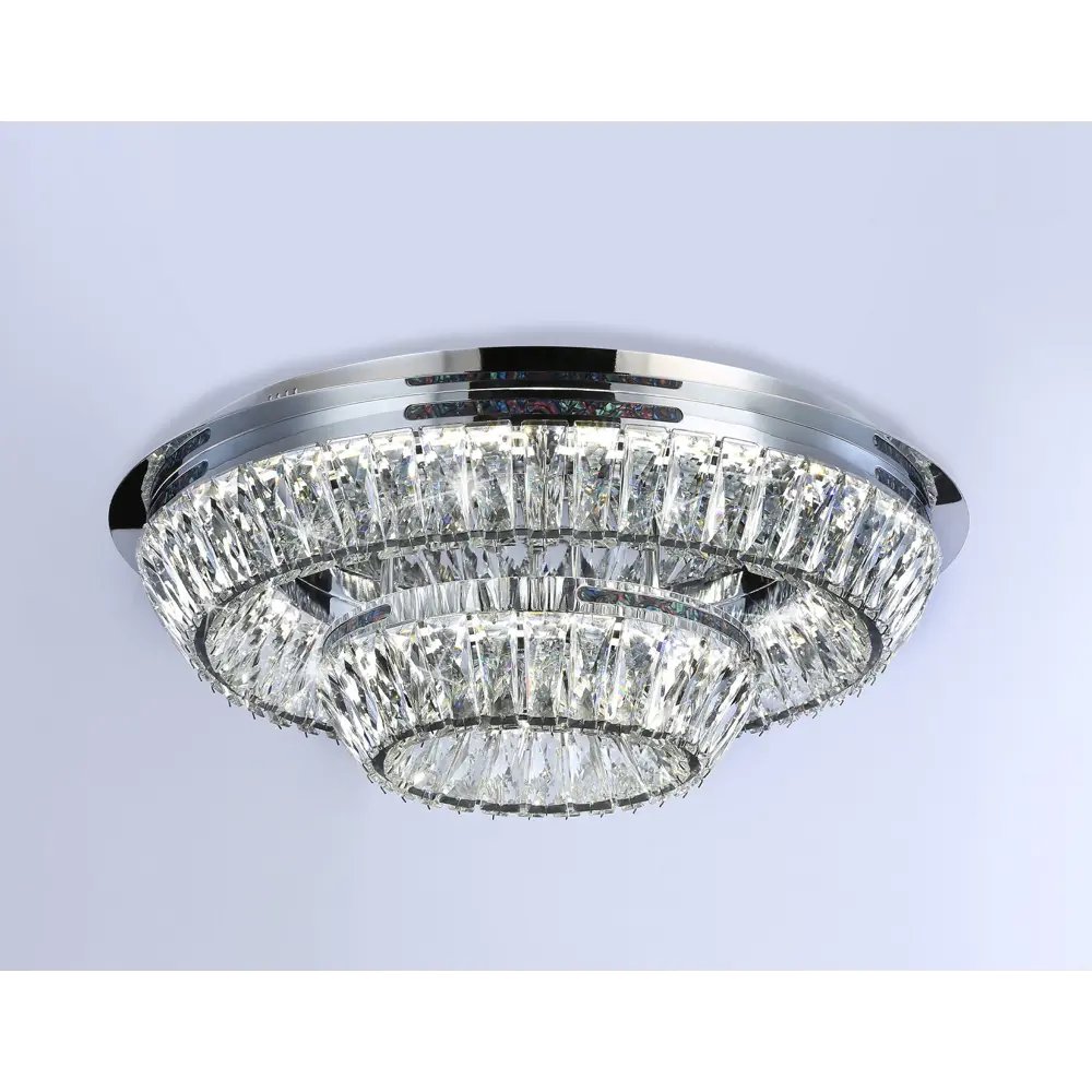 Фото 6 Люстра потолочная светодиодная AMBRELLA LIGHT TR5029 Traditional 18 м² нейтральный белый свет цвет хром Фото 6 Люстра потолочная светодиодная AMBRELLA LIGHT TR5029 Traditional 18 м² нейтральный белый свет цвет хром