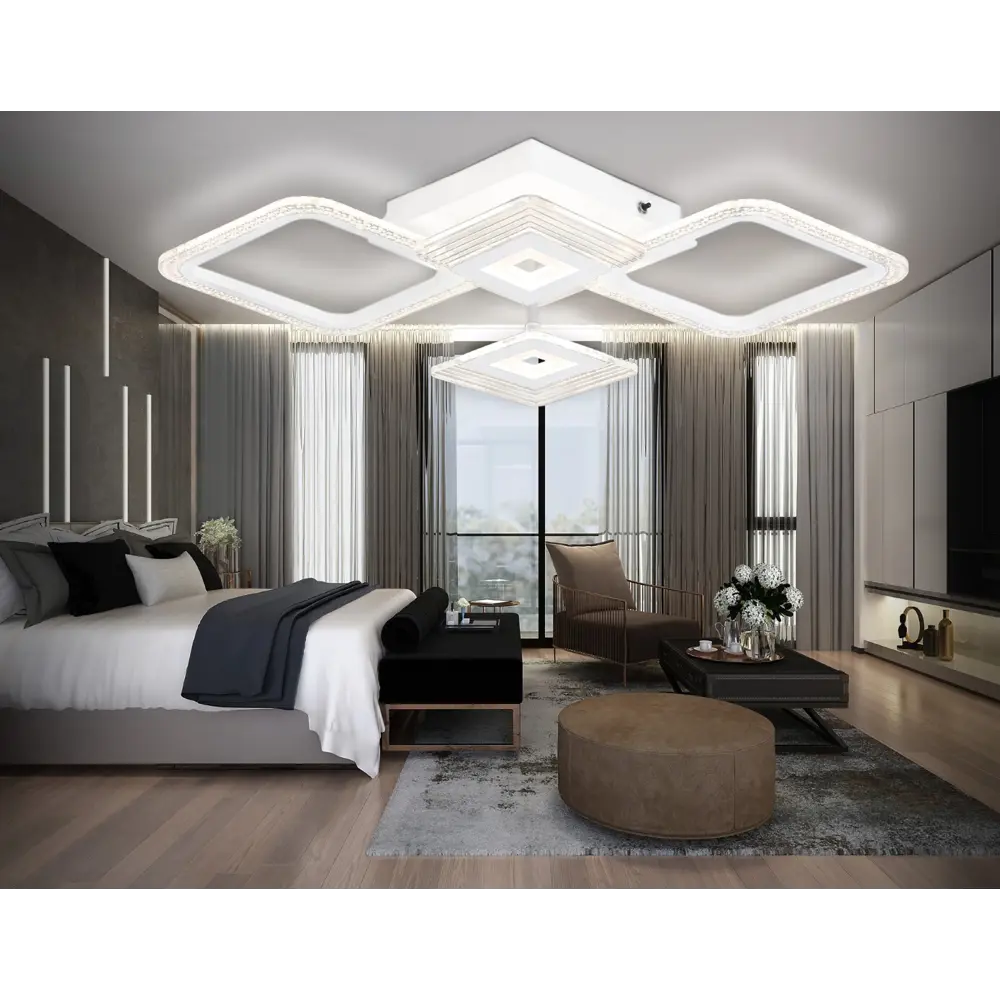 Фото 10 Люстра потолочная светодиодная Ambrella light Fa4281 с пультом управления 18 м² регулируемый белый свет цвет белый Фото 10 Люстра потолочная светодиодная Ambrella light Fa4281 с пультом управления 18 м² регулируемый белый свет цвет белый