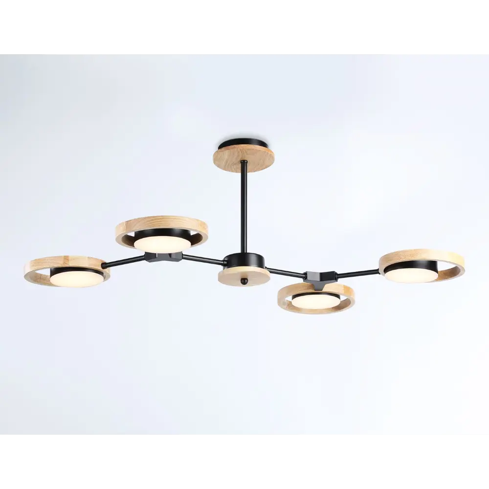 Фото 8 Люстра на штанге светодиодная Ambrella light Fl51611 23 м² регулируемый белый свет цвет черный