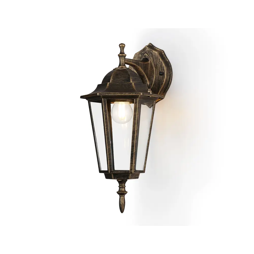 Фото 3 Светильник настенный уличный Ambrella light St2019 40 Вт IP54 цвет черный золото прозрачный Фото 3 Светильник настенный уличный Ambrella light St2019 40 Вт IP54 цвет черный золото прозрачный