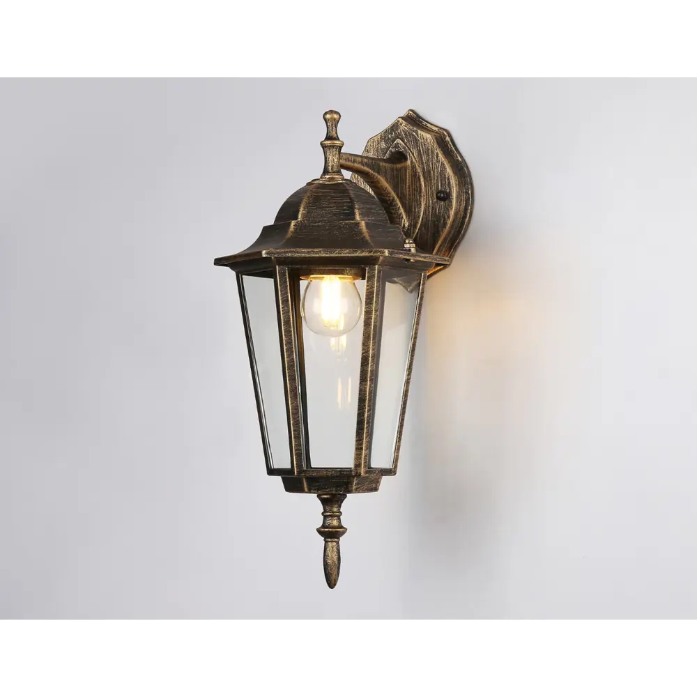 Фото 4 Светильник настенный уличный Ambrella light St2019 40 Вт IP54 цвет черный золото прозрачный Фото 4 Светильник настенный уличный Ambrella light St2019 40 Вт IP54 цвет черный золото прозрачный