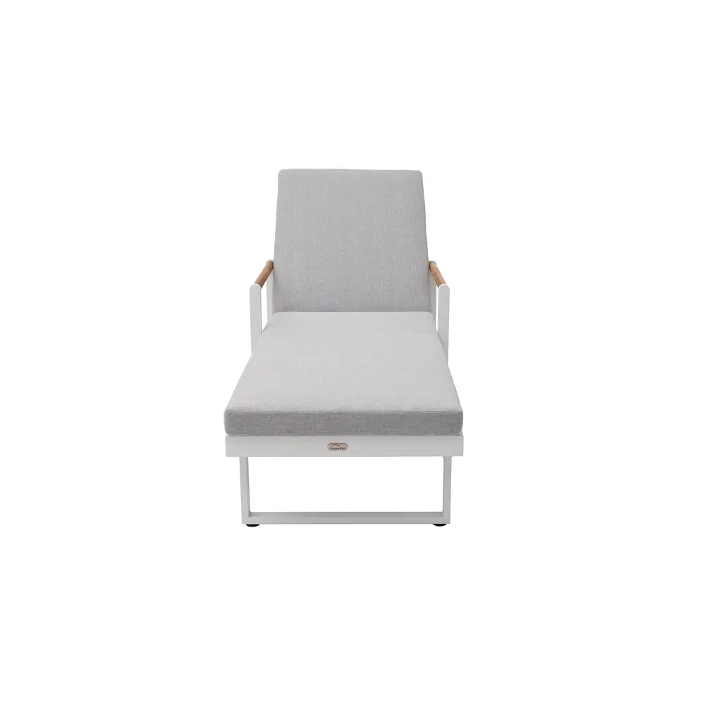 Фото 4 Шезлонг с подушкой Joygarden из алюминия MAYA белый Фото 4 Шезлонг с подушкой Joygarden из алюминия MAYA белый