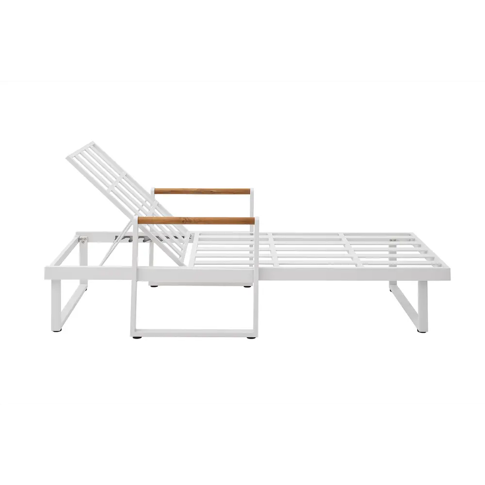 Фото 11 Шезлонг с подушкой Joygarden из алюминия MAYA белый Фото 11 Шезлонг с подушкой Joygarden из алюминия MAYA белый