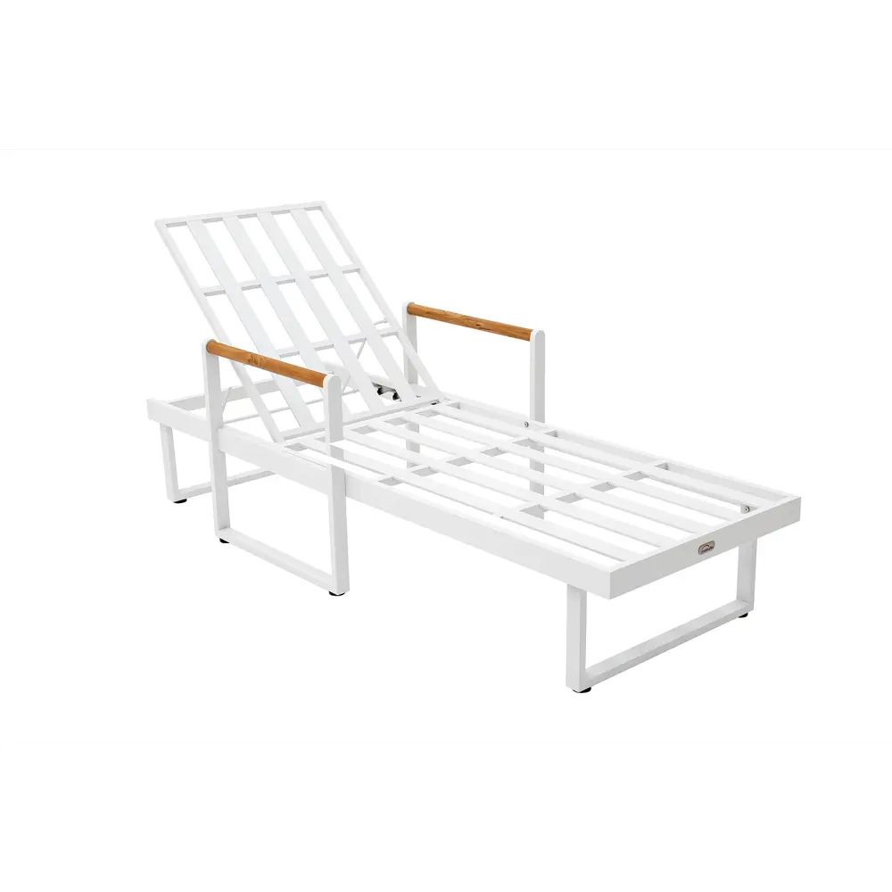 Фото 10 Шезлонг с подушкой Joygarden из алюминия MAYA белый Фото 10 Шезлонг с подушкой Joygarden из алюминия MAYA белый