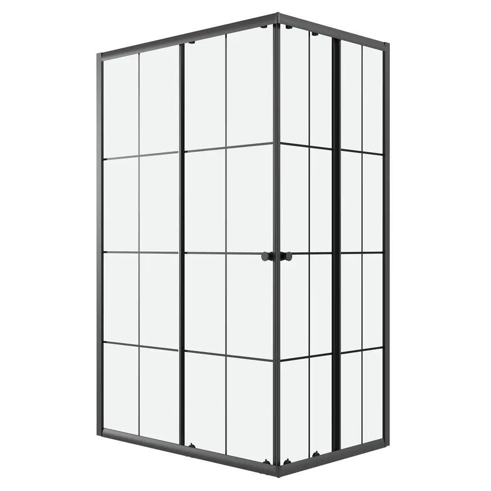Фото Душевой уголок Niagara Eco NG-1012-14QKL прямоугольник 120x80см черный профиль эффект стекла прозрачное закаленное стекло Фото Душевой уголок Niagara Eco NG-1012-14QKL прямоугольник 120x80см черный профиль эффект стекла прозрачное закаленное стекло