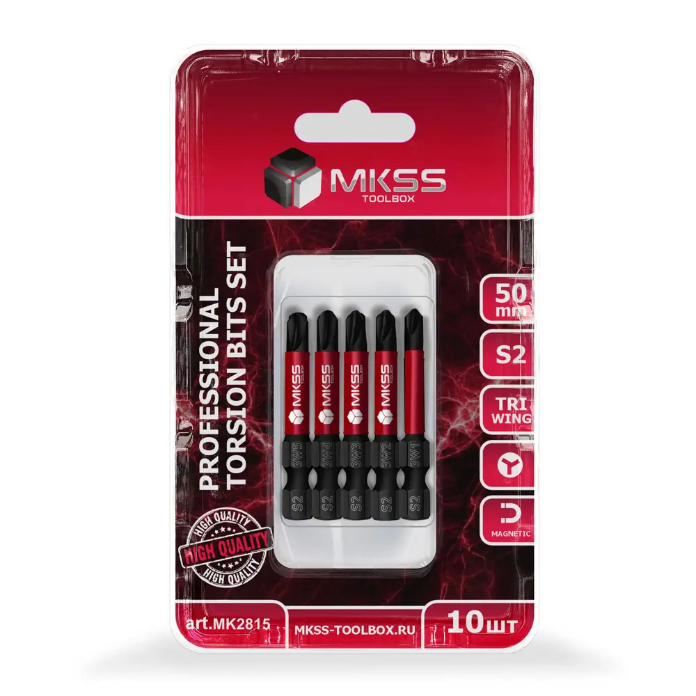 Фото Набор бит торсионных ударных магнитных Mkss Toolbox MK2815, 10 шт Фото Набор бит торсионных ударных магнитных Mkss Toolbox MK2815, 10 шт