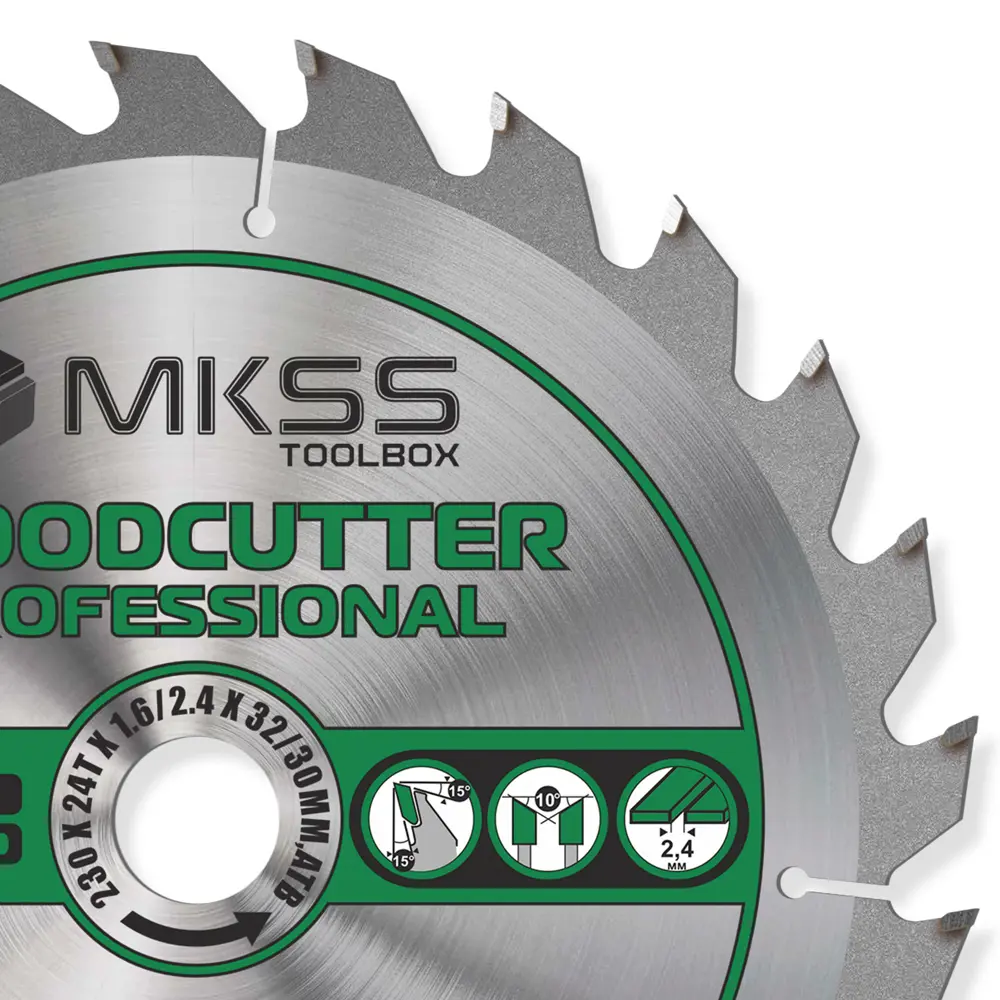 Фото 2 Диск пильный по дереву Mkss Toolbox Woodcutter Professional SS3023 24Т 230x32x1.6 мм Фото 2 Диск пильный по дереву Mkss Toolbox Woodcutter Professional SS3023 24Т 230x32x1.6 мм