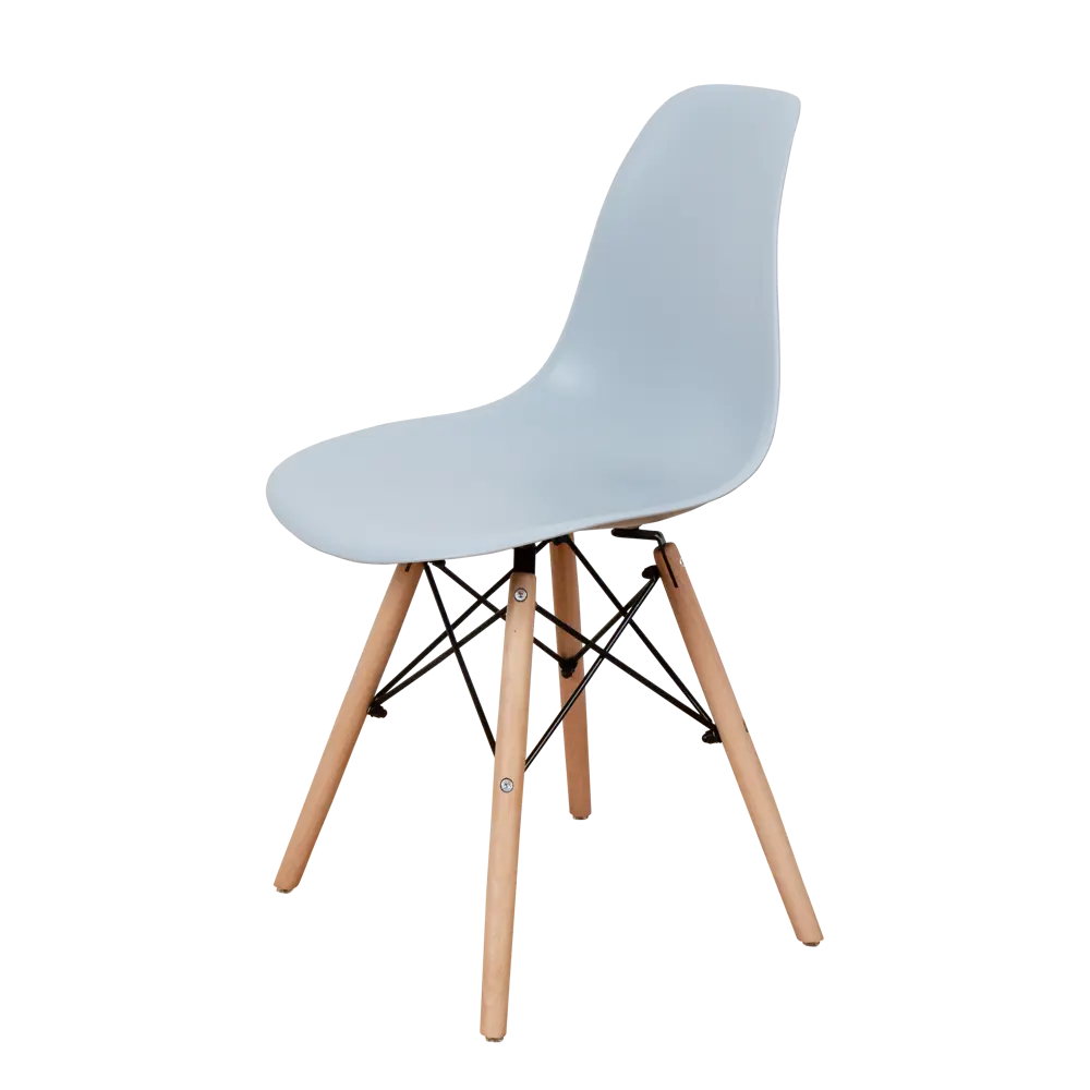 Фото 3 Комплект кухонных стульев 4 шт Derstuhl Wood 45x82x45 см полипропилен цвет светло-серый Фото 3 Комплект кухонных стульев 4 шт Derstuhl Wood 45x82x45 см полипропилен цвет светло-серый