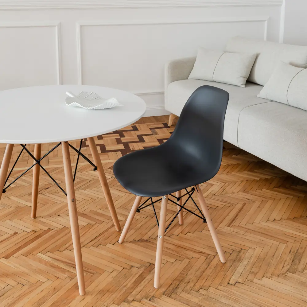 Фото 6 Кухонный стул Derstuhl Wood 45x82x45 см полипропилен цвет темно-серый