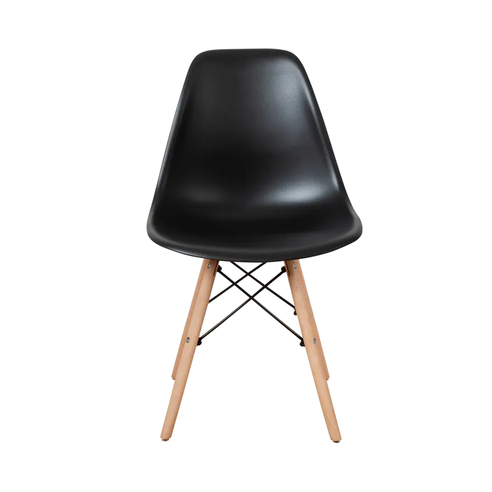 Фото 4 Комплект кухонных стульев 2 шт Derstuhl Wood 45x82x45 см полипропилен цвет черный Фото 4 Комплект кухонных стульев 2 шт Derstuhl Wood 45x82x45 см полипропилен цвет черный