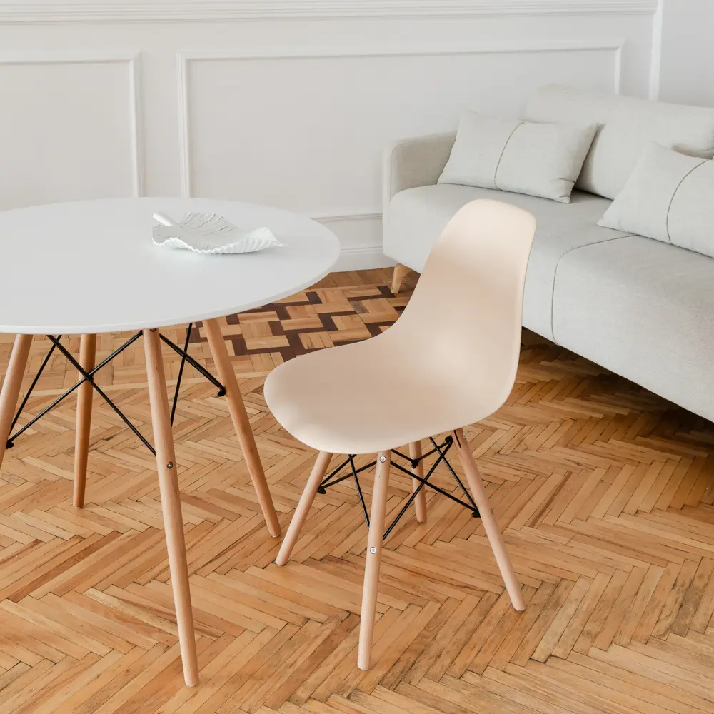 Фото 7 Комплект кухонных стульев 4 шт Derstuhl Wood 45x82x45 см полипропилен цвет бежевый Фото 7 Комплект кухонных стульев 4 шт Derstuhl Wood 45x82x45 см полипропилен цвет бежевый