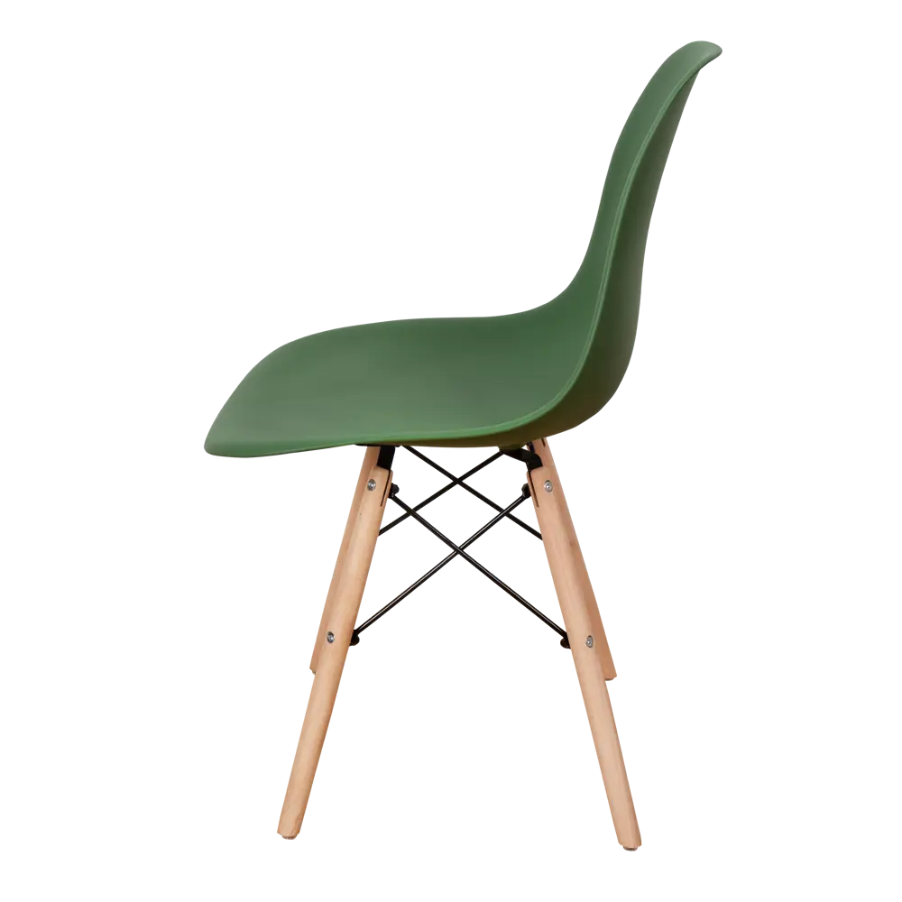 Фото 4 Кухонный стул Derstuhl Wood 45x82x45 см полипропилен цвет темно-зеленый Фото 4 Кухонный стул Derstuhl Wood 45x82x45 см полипропилен цвет темно-зеленый