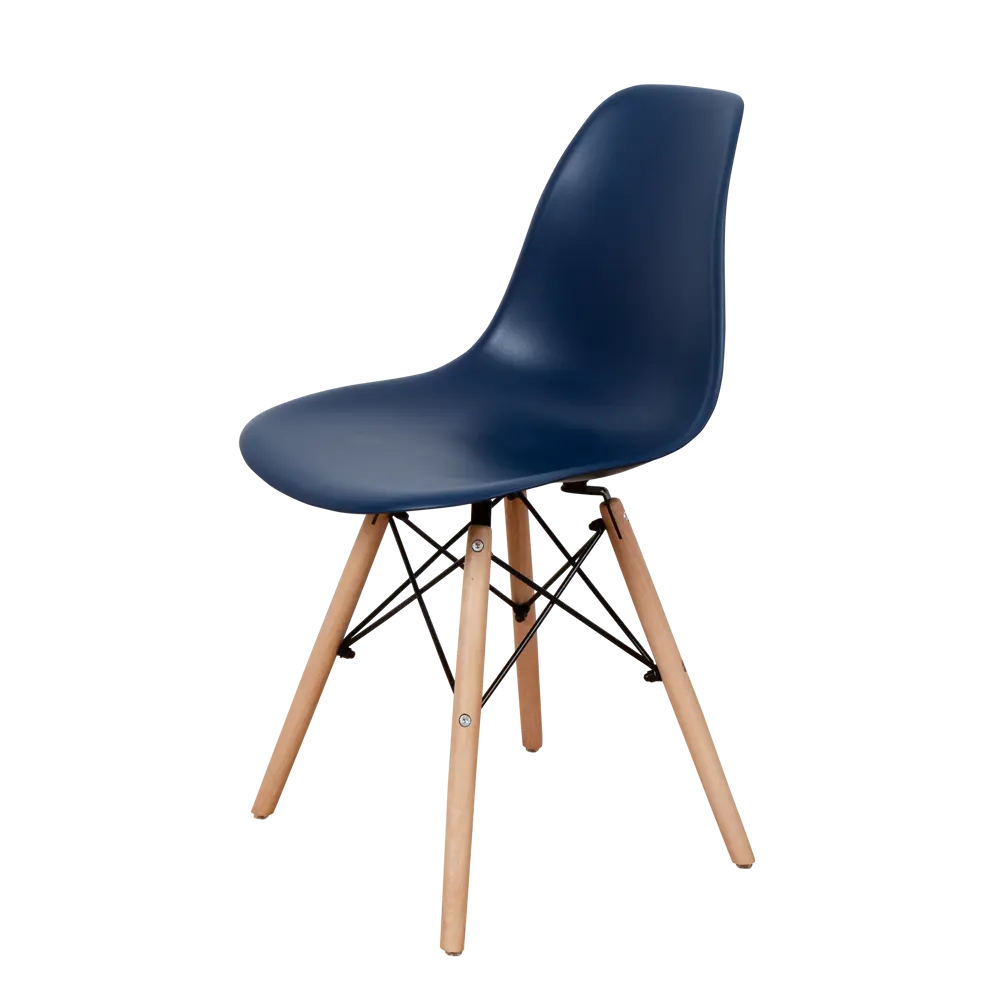 Фото 3 Комплект кухонных стульев 4 шт Derstuhl Wood 45x82x45 см полипропилен цвет темно-синий Фото 3 Комплект кухонных стульев 4 шт Derstuhl Wood 45x82x45 см полипропилен цвет темно-синий