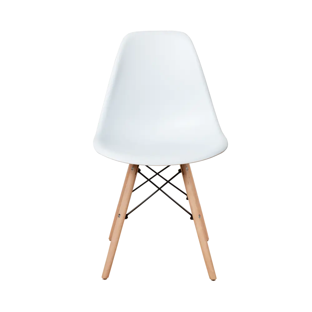 Фото 4 Комплект кухонных стульев 4 шт Derstuhl Wood 45x82x45 см полипропилен цвет белый Фото 4 Комплект кухонных стульев 4 шт Derstuhl Wood 45x82x45 см полипропилен цвет белый
