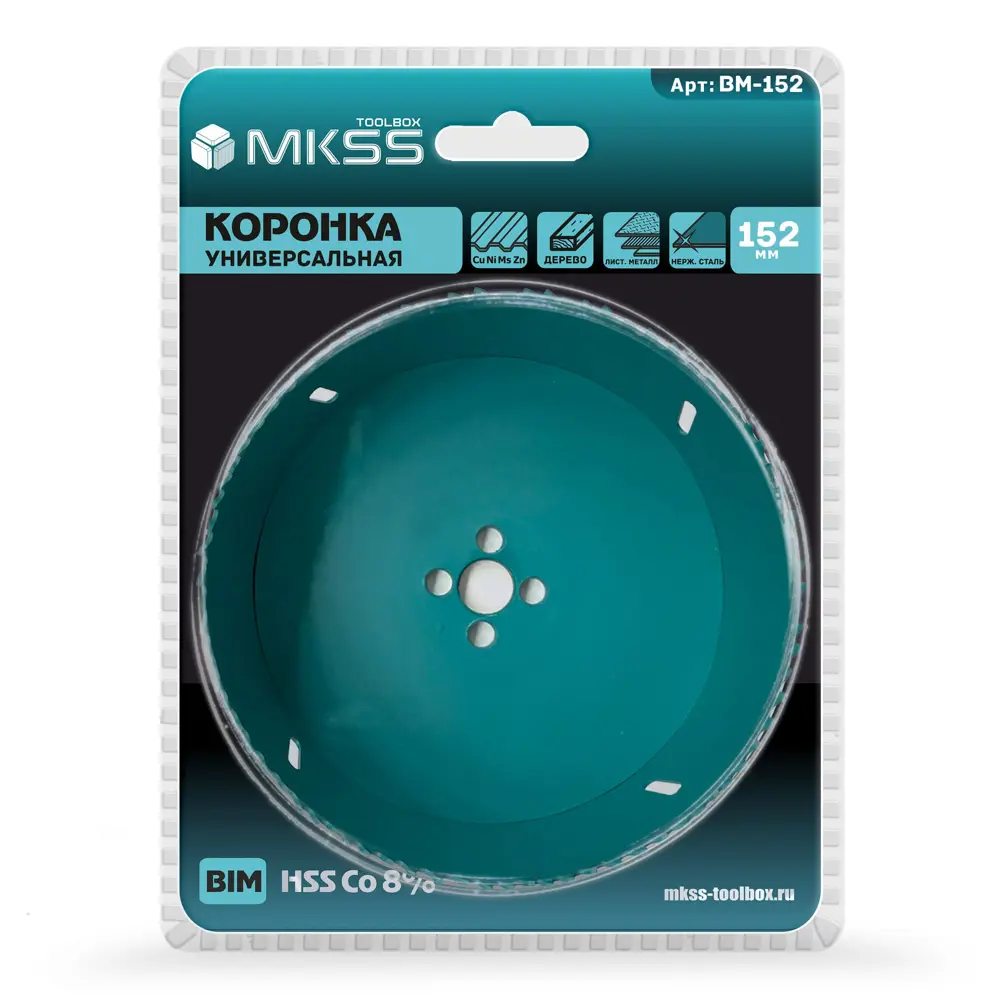 Фото 4 Коронка универсальная Mkss Toolbox BM-152 152 мм Фото 4 Коронка универсальная Mkss Toolbox BM-152 152 мм