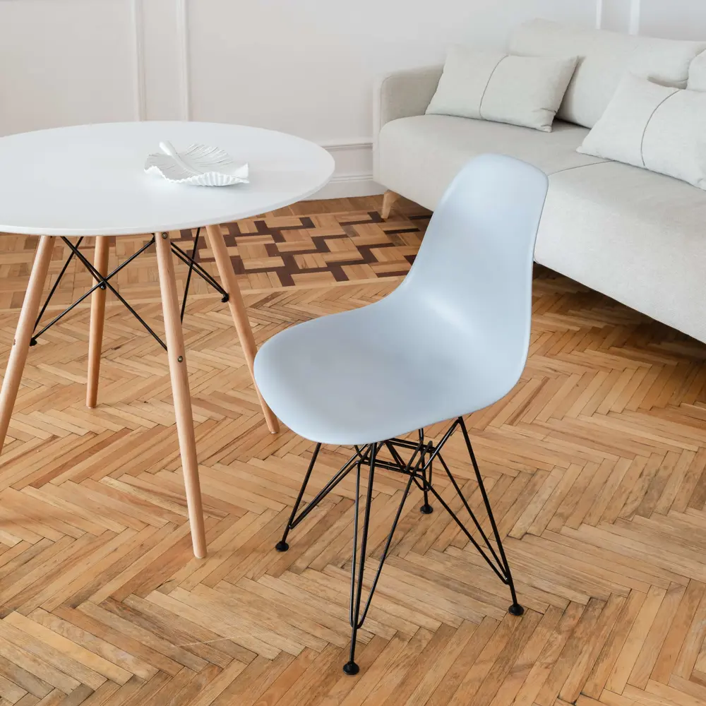 Фото 6 Комплект кухонных стульев 4 шт Derstuhl Black 45x82x45 см полипропилен цвет светло-серый Фото 6 Комплект кухонных стульев 4 шт Derstuhl Black 45x82x45 см полипропилен цвет светло-серый