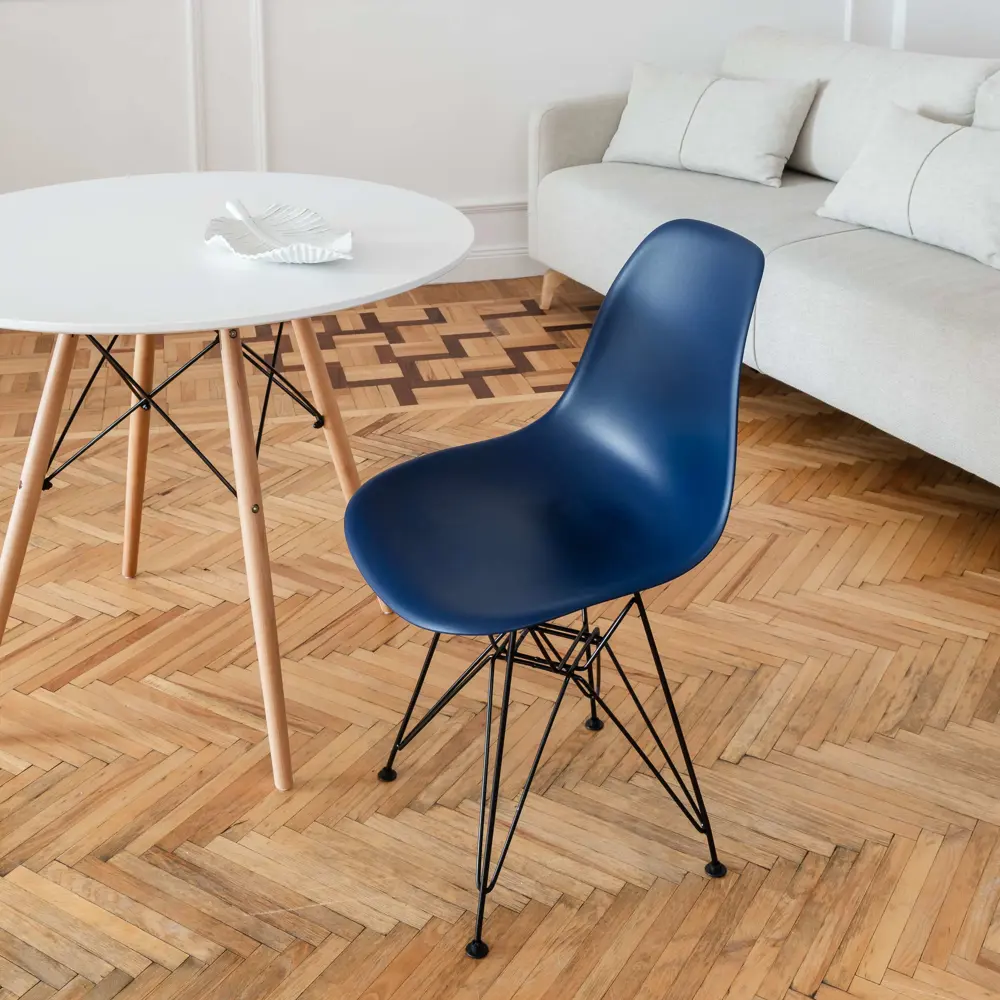 Фото 7 Комплект кухонных стульев 4 шт Derstuhl Black 45x82x45 см полипропилен цвет темно-синий Фото 7 Комплект кухонных стульев 4 шт Derstuhl Black 45x82x45 см полипропилен цвет темно-синий