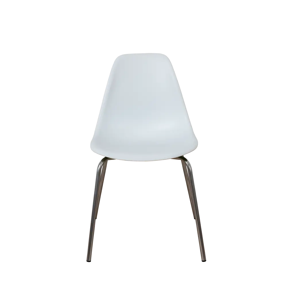 Фото 4 Стул кухонный Derstuhl Elegant chrom комплект 2 шт 45x82x46 см полипропилен цвет белый Фото 4 Стул кухонный Derstuhl Elegant chrom комплект 2 шт 45x82x46 см полипропилен цвет белый