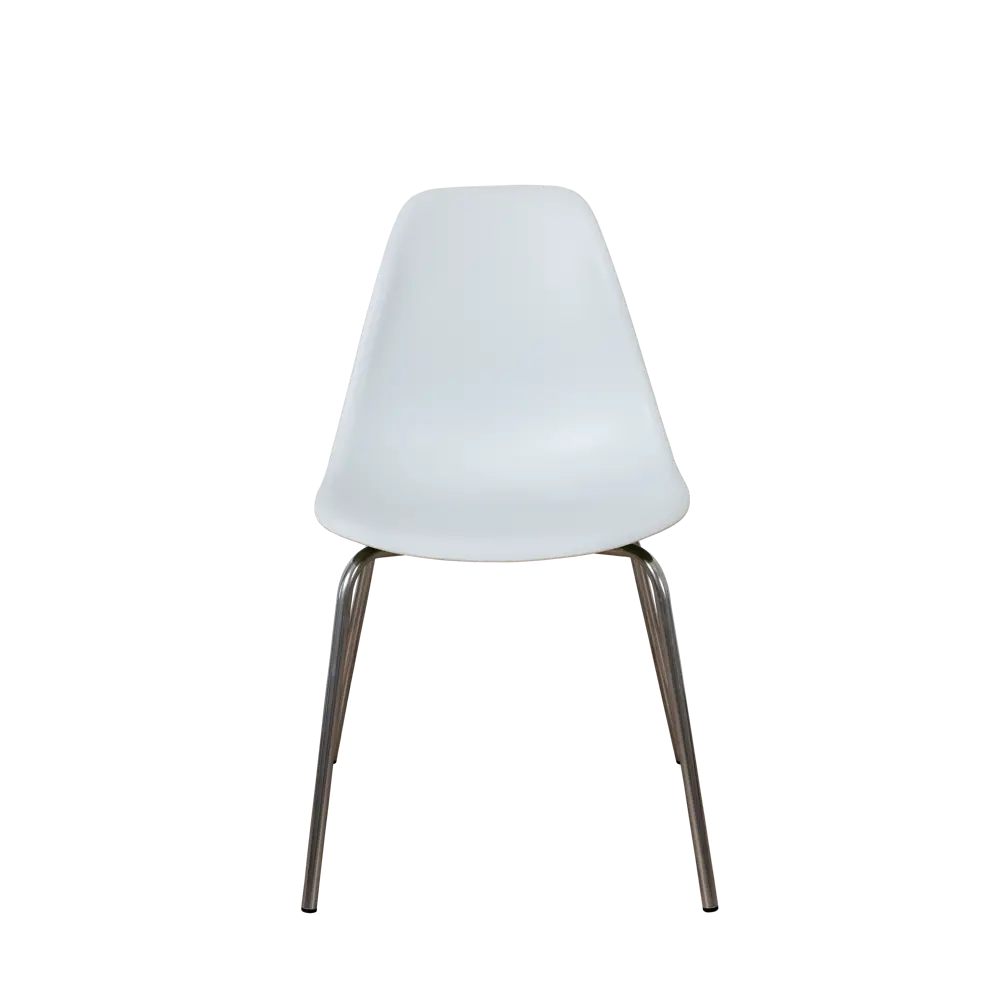 Фото 4 Стул кухонный Derstuhl Elegant chrom комплект 4 шт 45x82x46 см полипропилен цвет белый Фото 4 Стул кухонный Derstuhl Elegant chrom комплект 4 шт 45x82x46 см полипропилен цвет белый