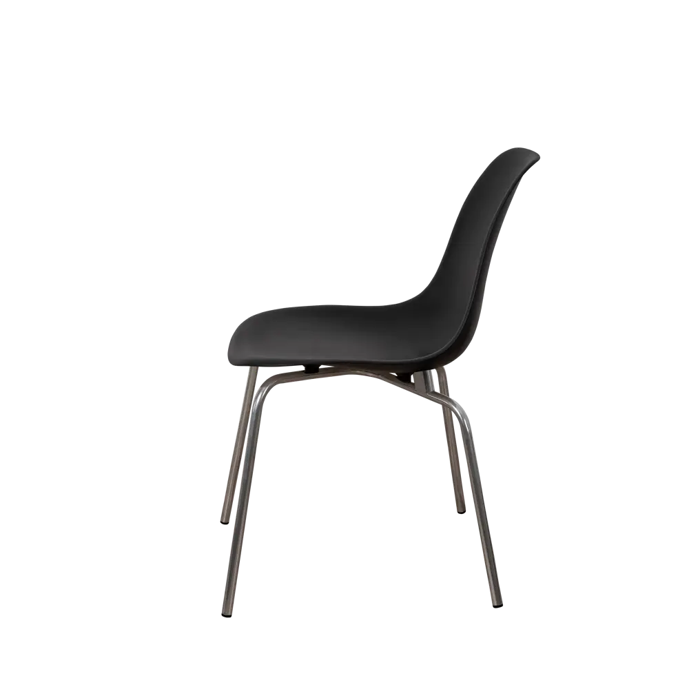 Фото 5 Стул кухонный Derstuhl Elegant chrom комплект 2 шт 45x82x46 см полипропилен цвет черный Фото 5 Стул кухонный Derstuhl Elegant chrom комплект 2 шт 45x82x46 см полипропилен цвет черный