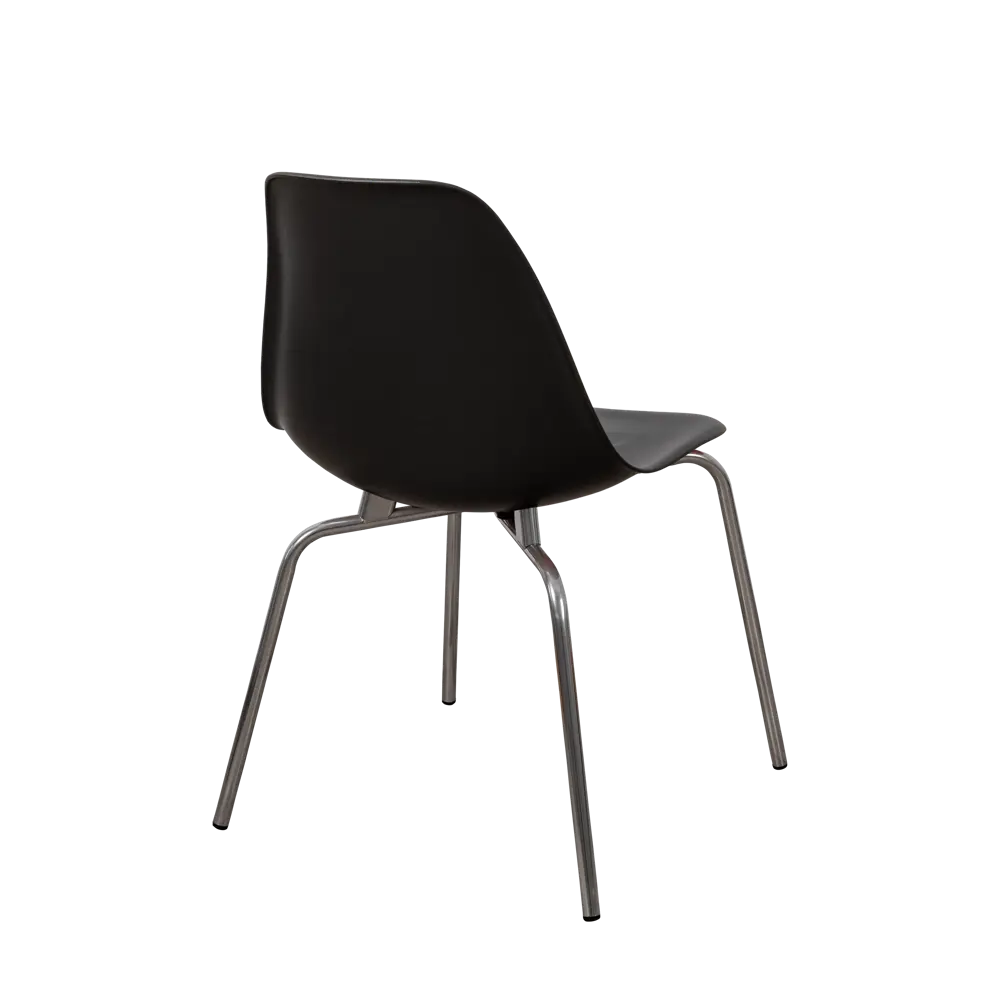 Фото 6 Стул кухонный Derstuhl Elegant chrom комплект 2 шт 45x82x46 см полипропилен цвет черный Фото 6 Стул кухонный Derstuhl Elegant chrom комплект 2 шт 45x82x46 см полипропилен цвет черный