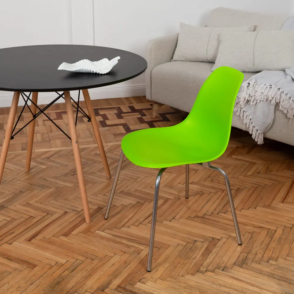 Фото 7 Стул кухонный Derstuhl Elegant chrom комплект 4 шт 45x82x46 см полипропилен цвет салатовый Фото 7 Стул кухонный Derstuhl Elegant chrom комплект 4 шт 45x82x46 см полипропилен цвет салатовый