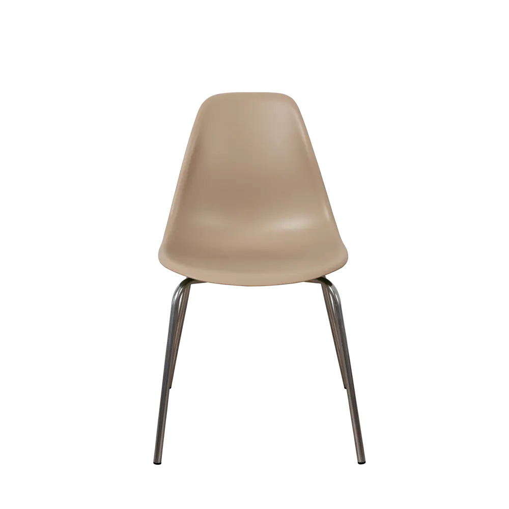 Фото 4 Стул кухонный Derstuhl Elegant chrom комплект 4 шт 45x82x46 см полипропилен цвет темно-бежевый Фото 4 Стул кухонный Derstuhl Elegant chrom комплект 4 шт 45x82x46 см полипропилен цвет темно-бежевый