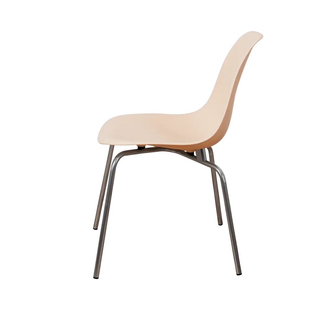 Фото 5 Стул кухонный Derstuhl Elegant chrom комплект 2 шт 45x82x46 см полипропилен цвет светло-бежевый Фото 5 Стул кухонный Derstuhl Elegant chrom комплект 2 шт 45x82x46 см полипропилен цвет светло-бежевый