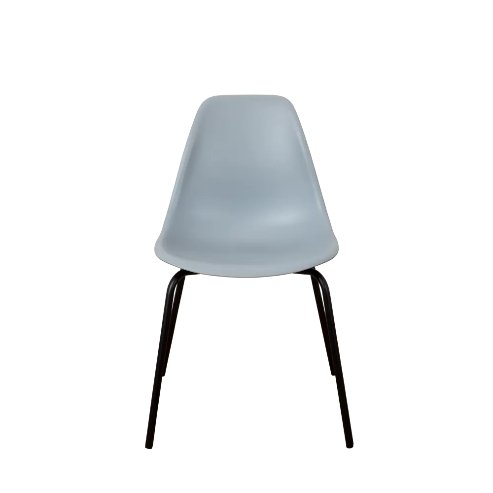 Фото 4 Стул кухонный Derstuhl Elegant black комплект 4 шт 45x82x46 см полипропилен цвет светло-серый