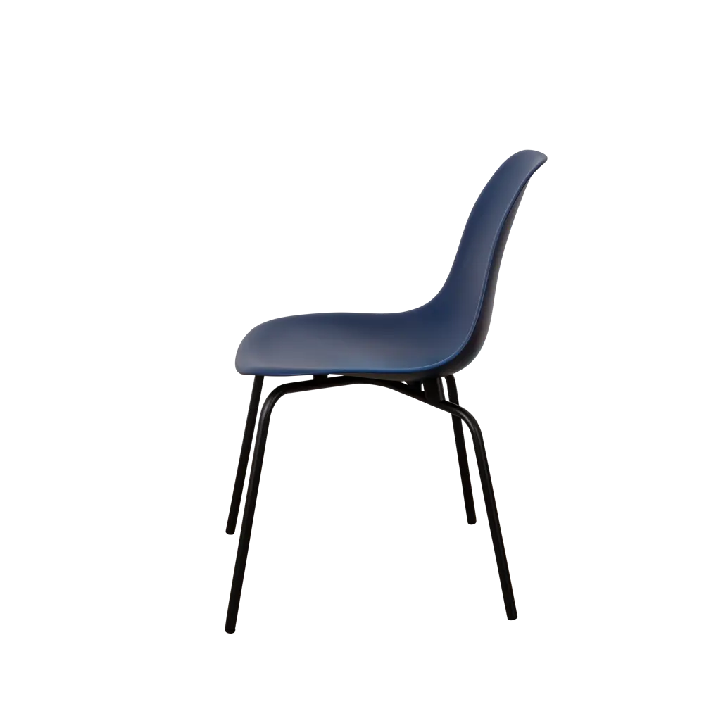 Фото 5 Стул кухонный Derstuhl Elegant black комплект 2 шт 45x82x46 см полипропилен цвет темно-синий