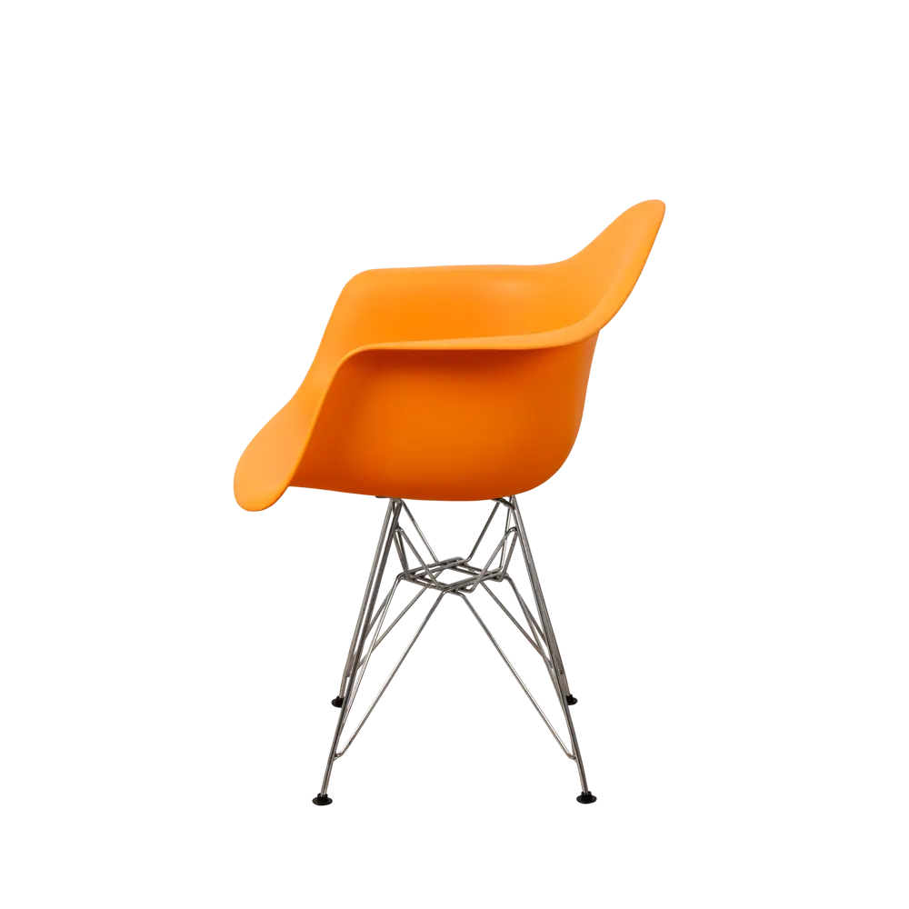 Фото 5 Стул-кресло Derstuhl 330 chrom комплект 4 шт 43x82x58 см полипропилен цвет желтый