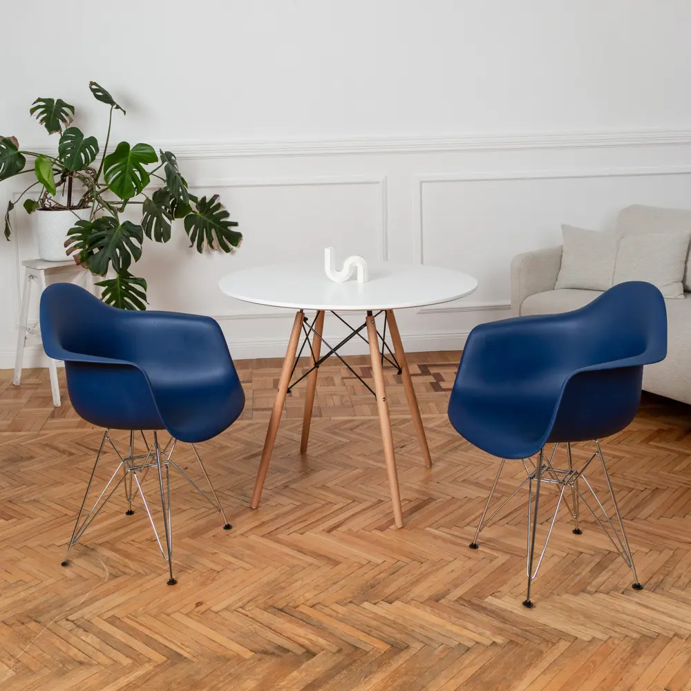 Фото 2 Кухонный стул Derstuhl 330 chrom 43x82x60 см полипропилен цвет темно-синий Фото 2 Кухонный стул Derstuhl 330 chrom 43x82x60 см полипропилен цвет темно-синий