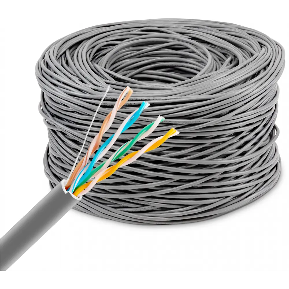 Фото 2 Кабель сетевой Buro UTP 4 пары cat5E solid 0.50 мм Cu 305 м цвет серый Фото 2 Кабель сетевой Buro UTP 4 пары cat5E solid 0.50 мм Cu 305 м цвет серый