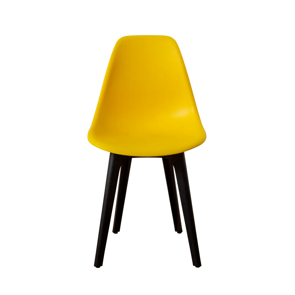 Фото 4 Комплект кухонных стульев 4 шт Derstuhl Plast 45x82x45 см полипропилен цвет лимон Фото 4 Комплект кухонных стульев 4 шт Derstuhl Plast 45x82x45 см полипропилен цвет лимон
